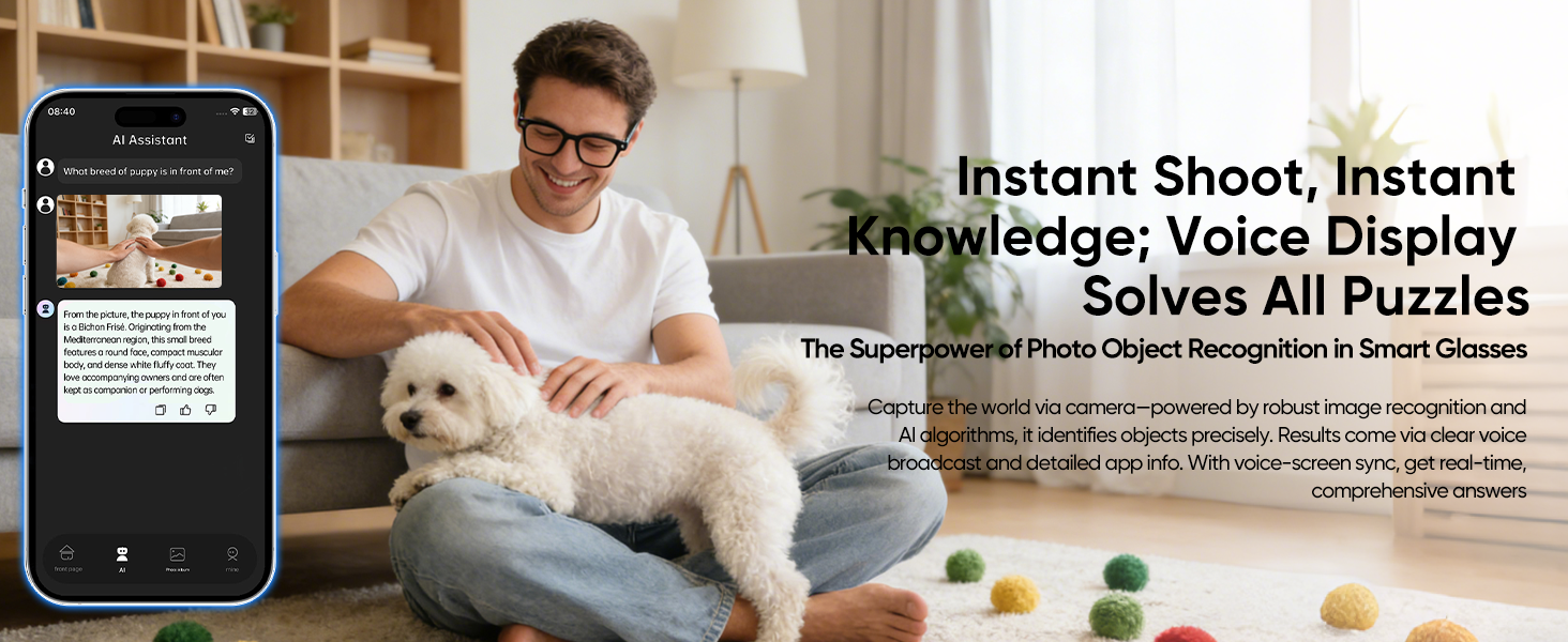 AI Smart Glasses with Camera