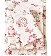 Twin Sheet Set for Kids Girls, 3-Piece Bed Sheet Set for Toddler, Soft Brushed Microfiber Bedding...