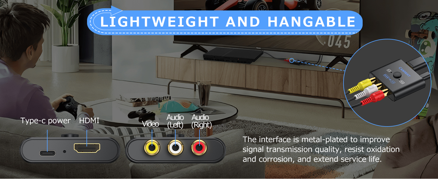 CAMWAY RCA to HDMI Converter
