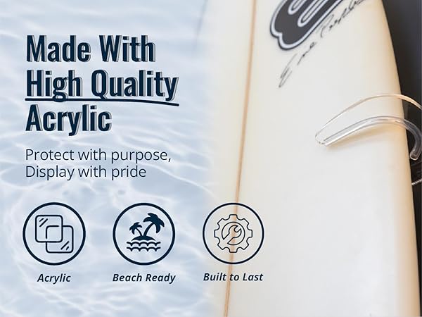 Floating Surfboard Wall Mount