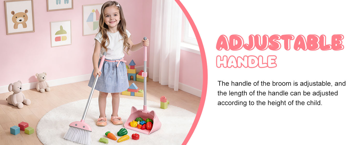 Mini Broom with Dustpan for Kids