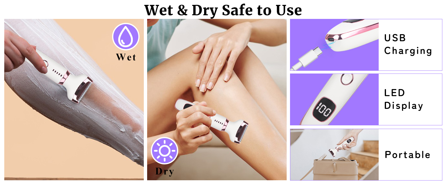 Beanify Wet &amp;amp;amp; Dry Electric Razor for Women Men