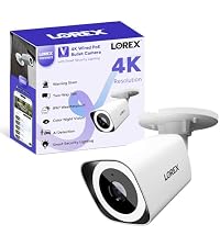 Lorex Connect (New App) | V5 4K Add-On IP PoE Bullet Camera to V-Series NVR | Black | Cables Not Inc...