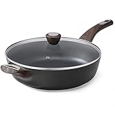 SENSARTE Nonstick Frying Pan Skillet with Lid, 12 Inch Large Deep Frying Pan, 5 Qt Non Stick Saut...