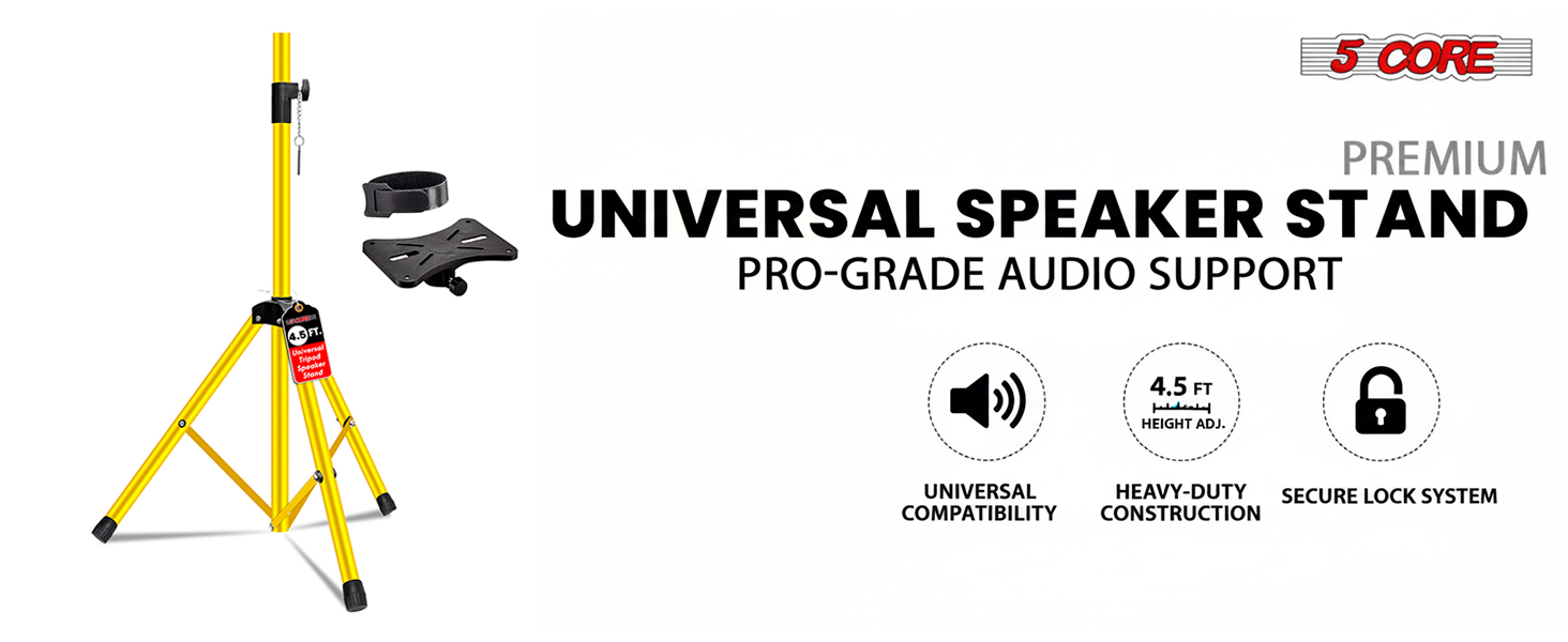 speaker stand height adjustable tripod mount pole stage studio