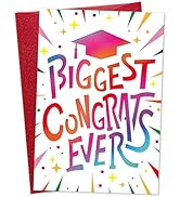 DISJOURNEY Graduation Card for Him Her - Congratulations High School College 2025 Graduation Gift