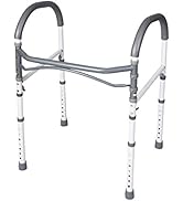 Carex Toilet Safety Rails - Toilet Handles for Elderly and Handicap Toilet Safety Rails - Toilet ...