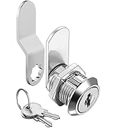 Cabinet Lock with Key, 5/8" Drawer Lock, Cam Lock for Mailbox, File Cabinet, Tool Box - Safety Lo...