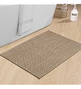chakme Bathroom Rugs Mat 24x17, Ultra Thin Non Slip Bath Mat Small Quick Dry Absorbent Bath Mat f...