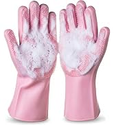 NVNAN Dog Bath Gloves for Washing, Pet Grooming Gloves with Shampoo Brush, Dog Bath Brush for Dog...
