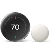 Google Nest Learning Thermostat (4th Gen) with Nest Temperature Sensor (2nd Gen) - Energy Saving ...