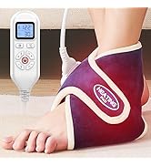 CAMECO 1 PACK Heated Foot Ankle Wrap for Achilles Tendinitis & Plantar Fasciitis Pain Relief, Ele...