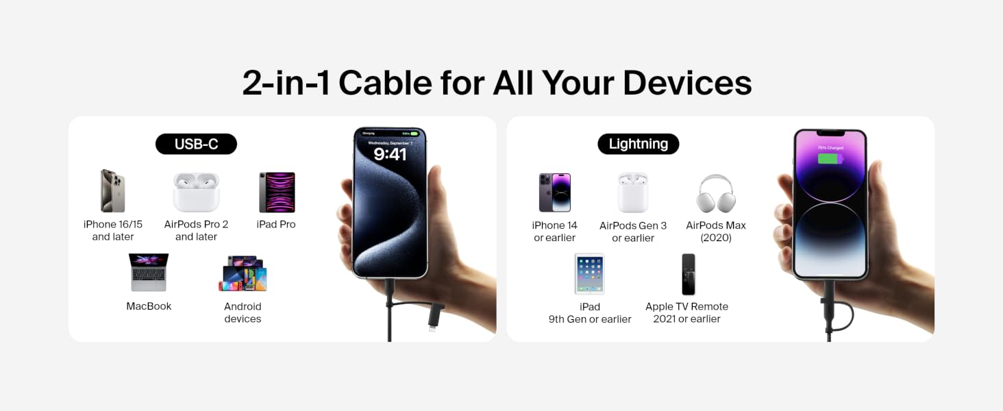 USB-C Cable Lightning Connector