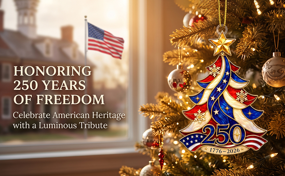 USA 250th Tree Ornament
