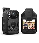 BOBLOV KJ21 Wearable Body Camera, 1296P Support Memory Expand Max 128G 8-10Hours Recording Police...