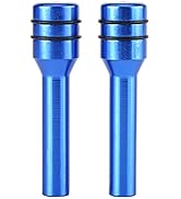 Qiilu 2Pcs Aluminum Alloy Universal Car Truck Interior Door Lock Knob Pull Pin Covers