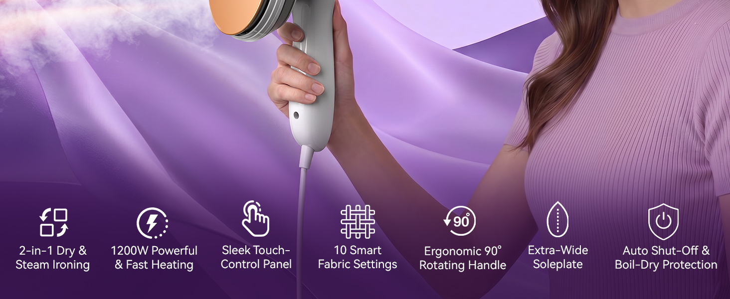 OGHom Steam Iron for Clothes