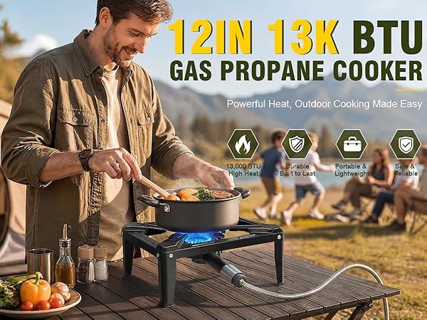 13K BTU GAS PROPANE COOKER