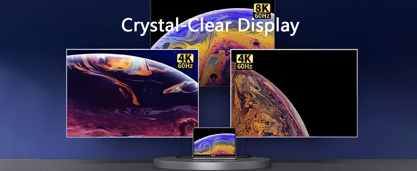 Stunning 8K@60Hz or 4K@144Hz Video