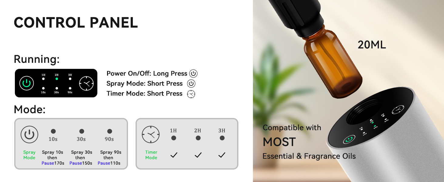 waterless scent diffuser for essential oil aroma difuser drift car fragrant humidifier hotel home