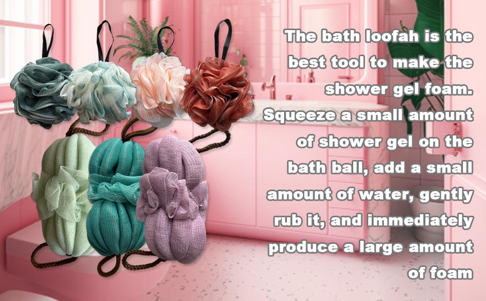 Exfoliating Back Scrubber Exfoliating Sponge Pad Set for Shower