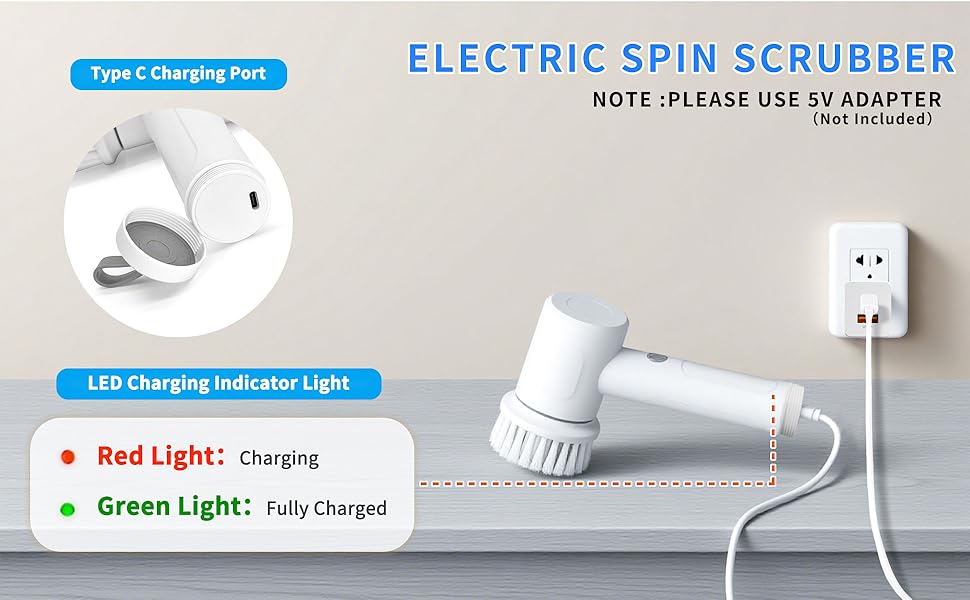 type c charging electric brushes