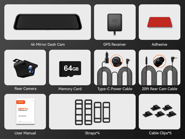dash cam rear view mirror