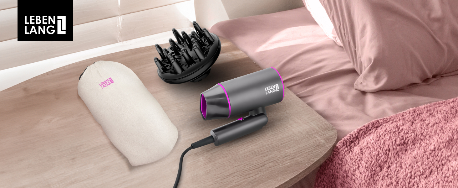 Travel hair dryer