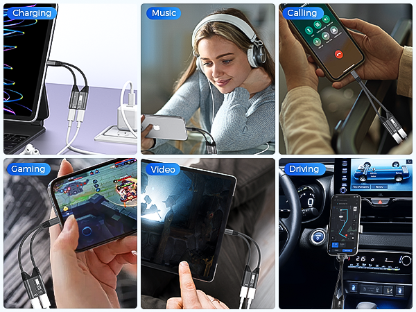 usb c splitter 1 in 2 out