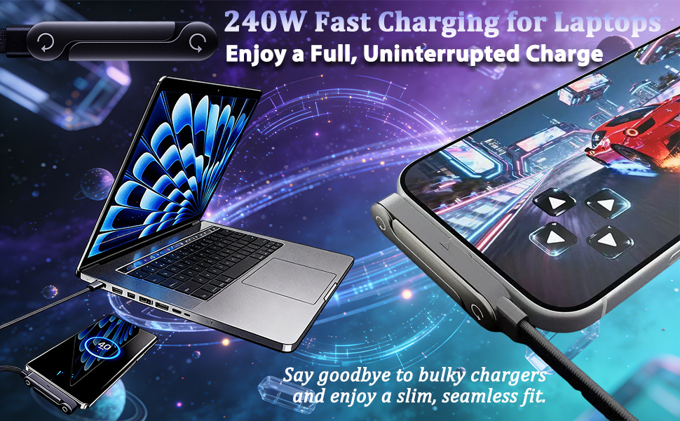 240W Fast charging for Laptops