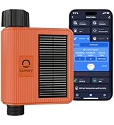 Lumary Solar WiFi Sprinkler Timer, Smart Water Timer for Garden Hose, APP &amp; Voice Control Compati...