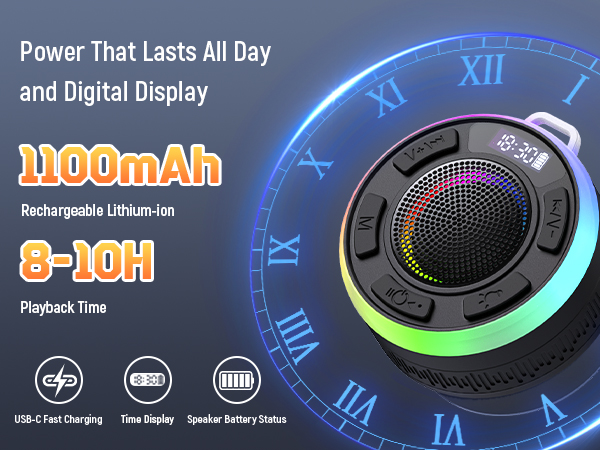 bluetooth shower speaker waterproof