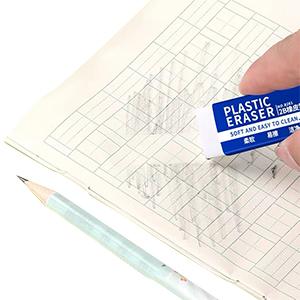Large White Erasers with Storage Box
