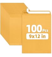 SUNEE 9x12 Envelopes Self-Seal Catalog Mailing Envelopes -100 Count, Ultra Strong Quick-Seal, 9x1...