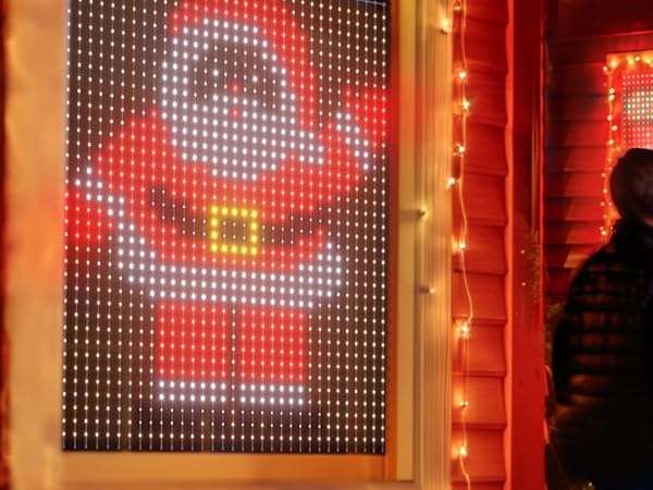 smart curtain lights outdoor christmas decor