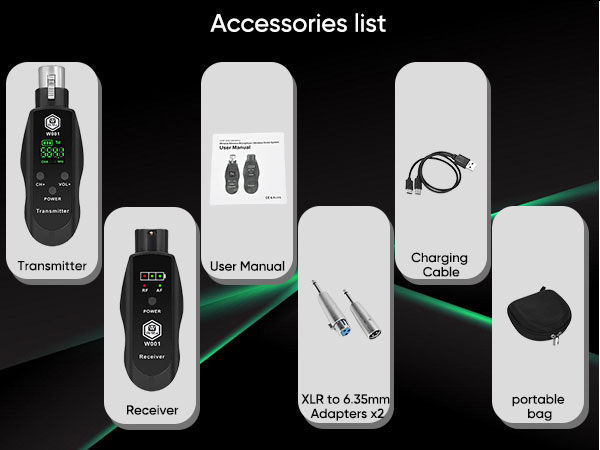 wireless mic transmitter and receiver