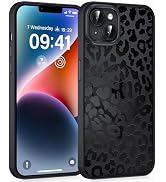 Vulfwela Cute Cheetah Print Phone Case for iPhone 14 / iPhone 13 6.1" Compatible with MagSafe, Ae...