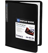 Sooez 30-Pocket Binder with Plastic Sleeves 8.5x11" (Black), Heavy Duty Art Portfolio Folder with...