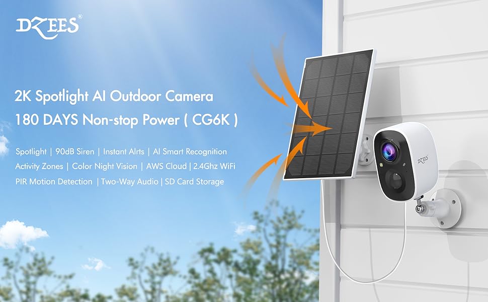 Solar Powered Security Camera