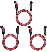 (3 Pack)10FT GC004 X-Connect Extension Cables, Fits for NOCO Smart Battery Chargers - Extension C...