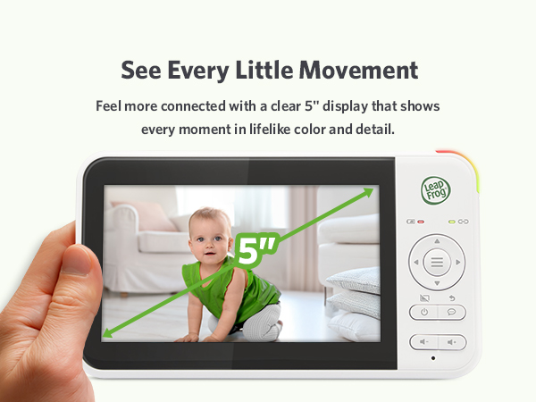 High-resolution, 5-inch color LCD screen