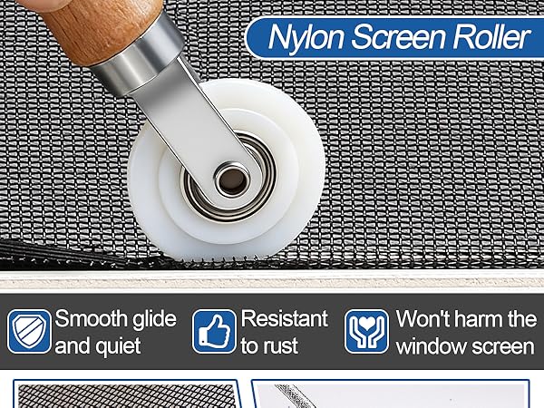 Nylon Ends Screen Roller
