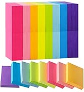 HappyHapi Sticky Notes, 36Pads, Sticky Notes 1.5 x 2, Colorful Sticky Notes, Super Sticking Post ...
