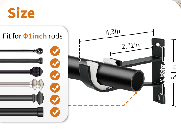 drapery rod bracket drapery rod holders drapery rod hooks curtain rod bracket for wall 