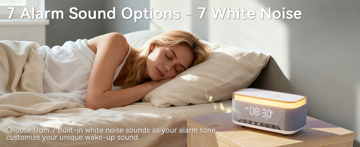 Wireless Charging Alarm Clock Speaker