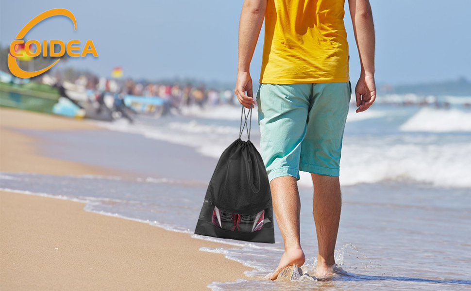shoe bags for travel black