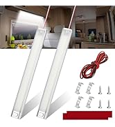 Linkstyle 2PCS 12V Interior LED Light Bar, 168 LEDs 6000K Lights Strip with ON/Off Switch, Interi...