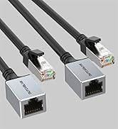 Dutevolns Ethernet Extension Cable 2 Pack, Cat 6 Ethernet Extender Adapter 15 Feet, Network Male ...