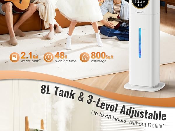 lacidoll Humidifiers for Large Room Home whole house