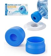 2 Pack Reusable Silicone Water Jug Cap, Food Grade Leak Proof Replacement Lid, Fits 3 &amp; 5 Gallon ...